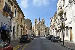 Sanctuary Street, leading to the Żabbar Parish Church