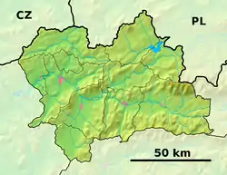 Turčianske Teplice is located in Žilina Region