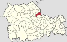 Location in Neamț County