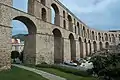 View of the Kavala aqueduct