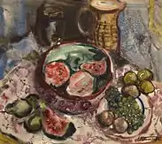 "Watermelons, grape, pears", (75.5х68, 1970)