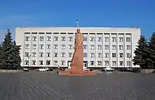 Statue of Lenin in Berdychiv in 2013.