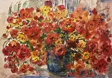 "Bouquet, poppies", (86х60.5, 2000)