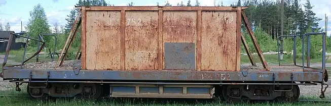 Hopper car for track ballast, 750 mm (2 ft 5+1⁄2 in) gauge