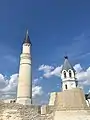 The ruins of the Cathedral Mosque, the Big Minaret and the Assumption Church