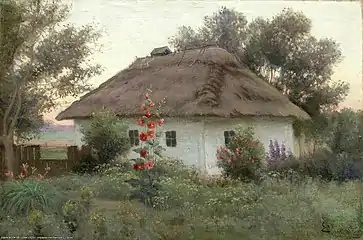 Ukrainian Landscape with Hut (1910)