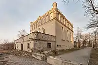 The 17th century Husiatyn Synagogue in Husiatyn, Ukraine
