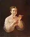 Pyotr Zabolotsky, "Girl with a cigarette", 1830s