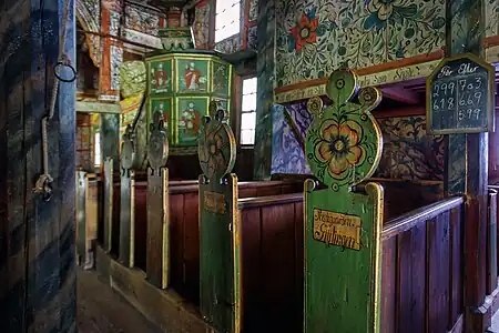 Uvdal Church interior