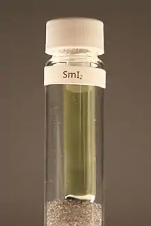 Samarium(II) iodide in an ampule