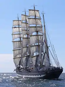 Tall ship Kruzenshtern