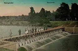 The dam in Berehove Postcard 1900