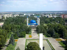 View of the Friendship Square and the Maykop Mosque