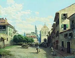 Normandy town, 1879