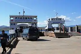 Ferry fleet of Olkhon Gate