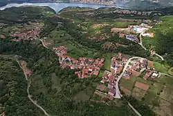 Airview of the village Balanci