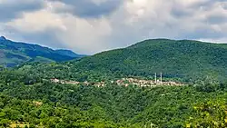 Panoramic view of the village Trebište