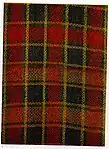 Example of 1920s tartan cloth from Belarus, in a complex non-twill damask weave