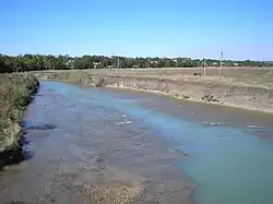 The Yegorlyk River near the stanitsa of Novotroitskaya in Izobilnensky District