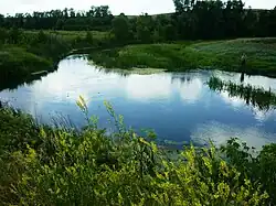 The Savala River near the selo of Bratki in Ternovsky District