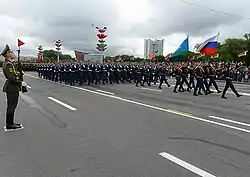 Personnel of the division at the 2018 Minsk Independence Day Parade