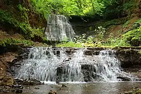 Rusyliv Falls on the Strypa River