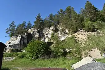 General view of rock formation near Dubrova village