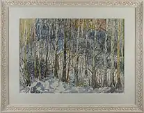 "Snowy birches"