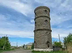 A water tower that was built in the 1920s