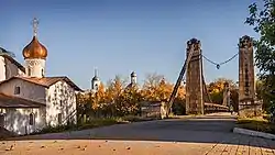 Chain bridge, Ostrov, Ostrovsky District