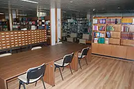 Reading room of the library