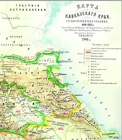 Location of Tarki Shamkhalate