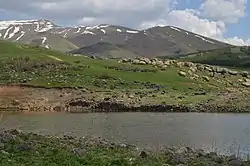 The old cemetery and the remains of Zovuni