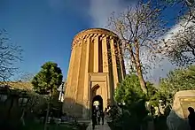 Toghrol Tower, a 12th-century monument south of Tehran in Iran commemorating Tughril Beg