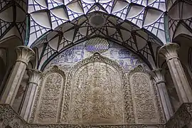 Wall carvings inside the Borujerdi House.