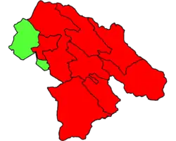 Location of Bahmai County in Kohgiluyeh and Boyer-Ahmad province