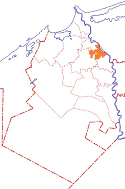 Location in Beheira Governorate