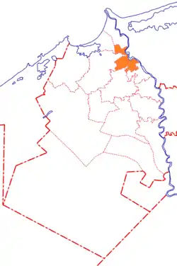 Location in Beheira Governorate