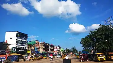 Nagaon town skyline