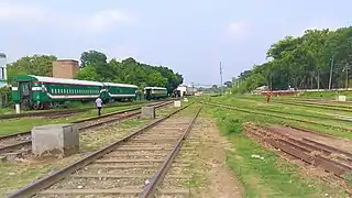 Rajshahi Railway Station yard