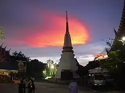 Chedi of Wat Kaeo Phaithun, formerly known as Wat Bang Prathun Nai the historic temple in the area