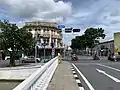 View from the bridge towards Bamrung Mueang Road and Fazal Building