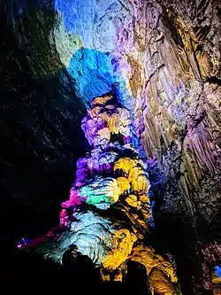 Shuiyun Cave of Shanfang Mountain, on the northwest of the town, 2019