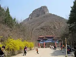 Laoxiang Mountain on the northwest of the town, 2010