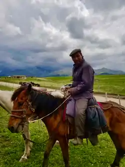 A herdsman in Tekes County