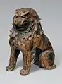 狛犬像, Guardian Lion Dog, Mid-13th century