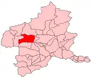 Location of Agatsuma in Chiba Prefecture