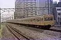 A Chūō-Sōbu Line 101 series EMU in August 1978
