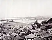The bridge, from Yongsan on the north side of the river (1910)