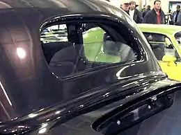 '36 Ford 5-window with custom roll-down rear window